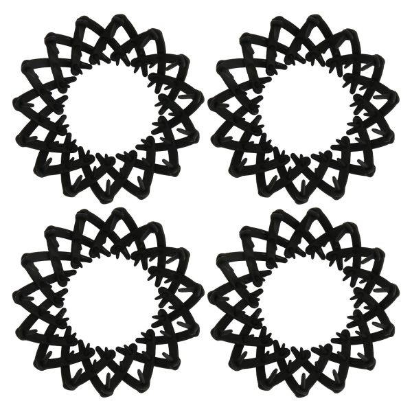 4-pack Hårklämma för hästsvans, Utbyggbar, Elegant, Enkel, Stark Grepp, Plast, Håll i Hästsvans, Daglig Användning