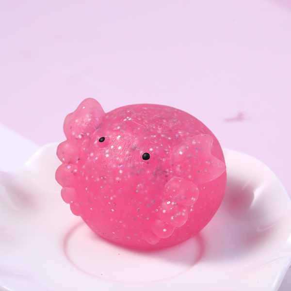 Sødt Klemmelegetøj Blødt Gummi Afstressende Legetøj Dyr Stressaflastning 7