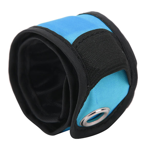 LED-armbånd for nattløping, blinkende håndledsbånd, sykkellys, klapp-armbånd, blå