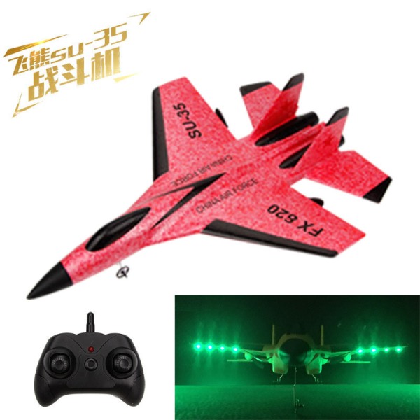 SU-35 RC fjernkontroll fly 2.4G jagerfly med lampe