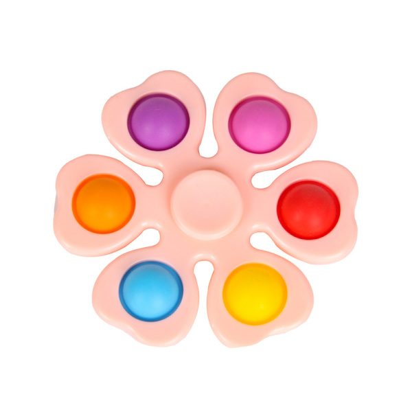 Pop It Hand Spinner Bubble Music Barn Decompression Smak Finger Gyro Roligt Tryckreducerande Leksak 3