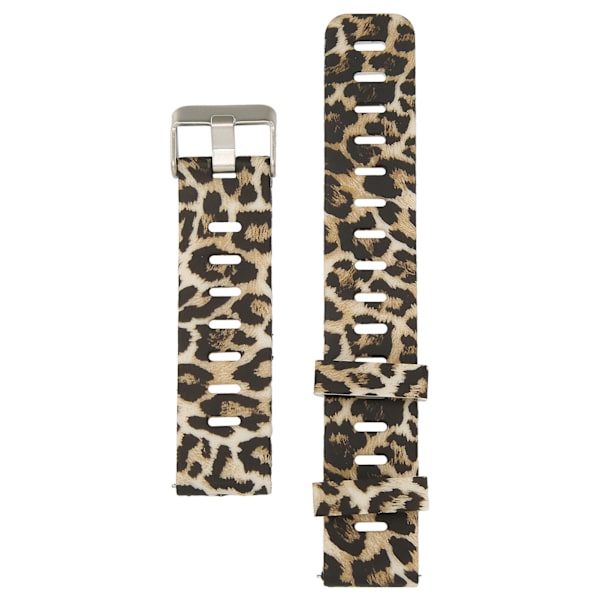 Silikonreim Kompatibel med Amazfit GTR 3 Smartklokke Erstatning 20mm Klokkebånd Elastisk Armbånd Sportstropp Leopard