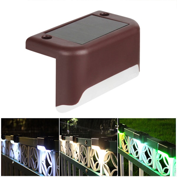 4-pack Solcellsbelysning för Däck Trappsteg LED-lampor Varmvit 4st