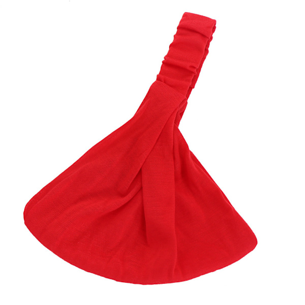 Hårbånd i bred Leotards ensfarvet red