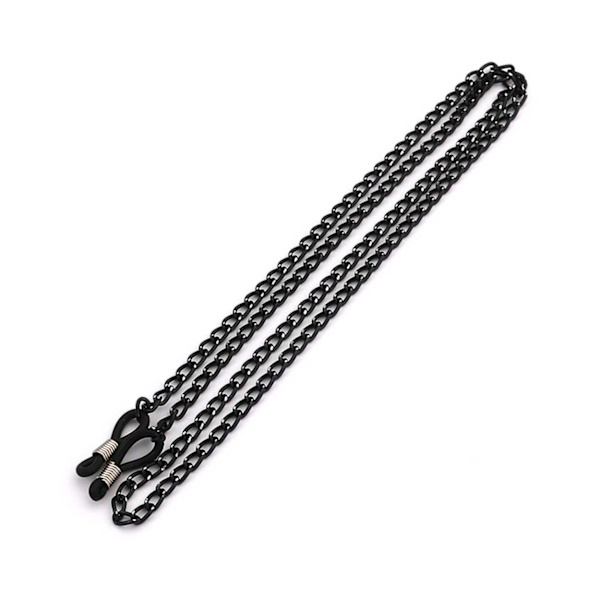 Senil Cord Svart Kjede Brille Lanyard Halskjede