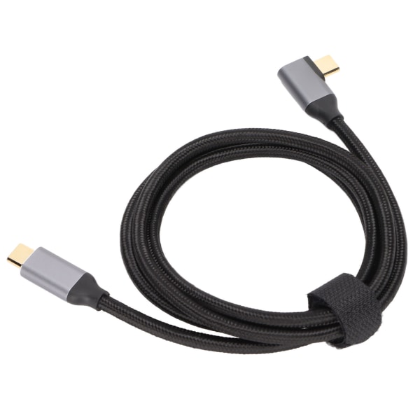 100W PD nylonflettet USB C hurtigladekabel USB 3.1 Gen2 10Gbps 3-kabel 4K 60Hz（1m）