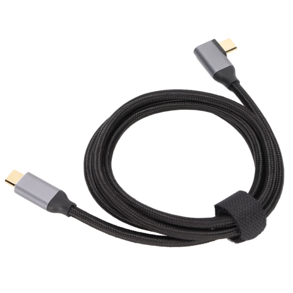 100W PD Nylonflettet USB C Hurtigopladningskabel USB 3.1 Gen2 10Gbps 3 Kabel 4K 60Hz (1m)