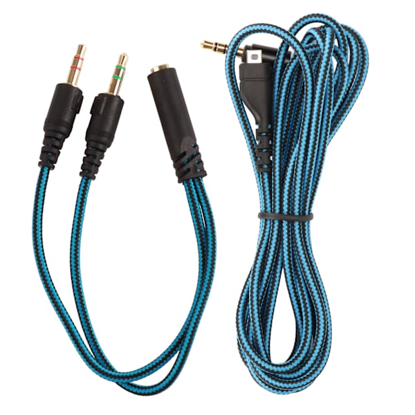 Pelaamisen kuulokemikrofonikaapeli, ammattimainen, tyylikäs, mykistyskytkin, vaihtokuulokemikrofonikaapeli SteelSeries Arctis 3 Blue 78,7 tuumaa