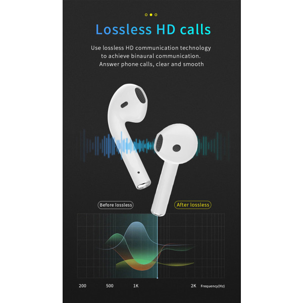 i12 Langattomat Bluetooth-kuulokkeet TWS Kosketus Bluetooth-kuulokkeet Rosa