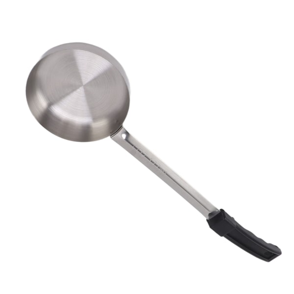 Sauce Spoon Pizza Multifunktionel Madkvalitets Rustfrit Stål Spredningsmåleske til Køkkenmadlavning Sort 6oz (Ske Uden Huller)