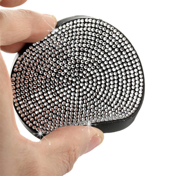 2 Pak Bilkopholder-Underlag med Rhinestones - Ikke-Skridsikre Kopholdere - Universelt Tilbehør til Bilens Indre