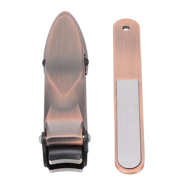 Professionell 2-pack nagelklippare Set Rostfritt Stål Fingernagelklippare Klippare Brons