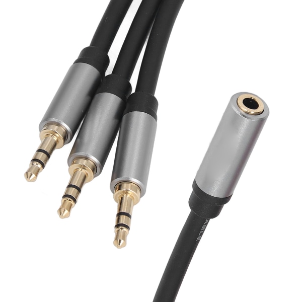 3.5mm TRRS to 3.5mm Cable Female to Male Stereo Splitter Cable for Mobile Phone PC Tablet Laptop Gaming Headset 1.0ft 3.5mm 1 Female to 3 Male