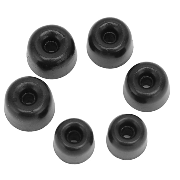 6 st Memory Foam Öronproppar Bekväma Brusreducering 4,1 mm Innerdiameter Ersättning Öronproppar för de Flesta Hörlurar
