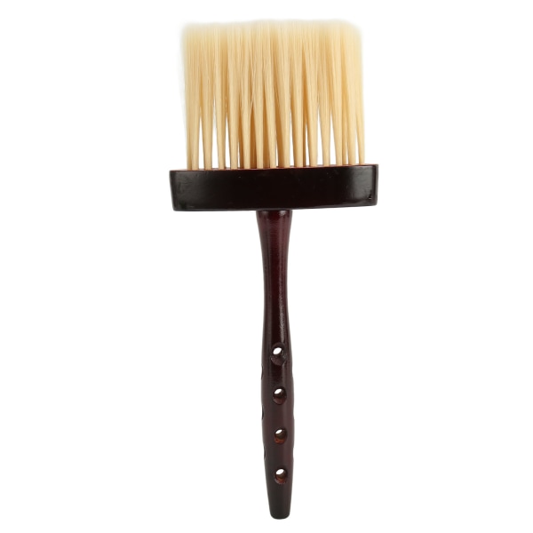 Hårfejebørste Langt skaft Vintage blød rengøringshals Duster børste til Barber Red Brown