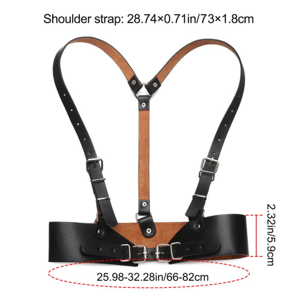 Talje Bælte Body Harness SORT sort