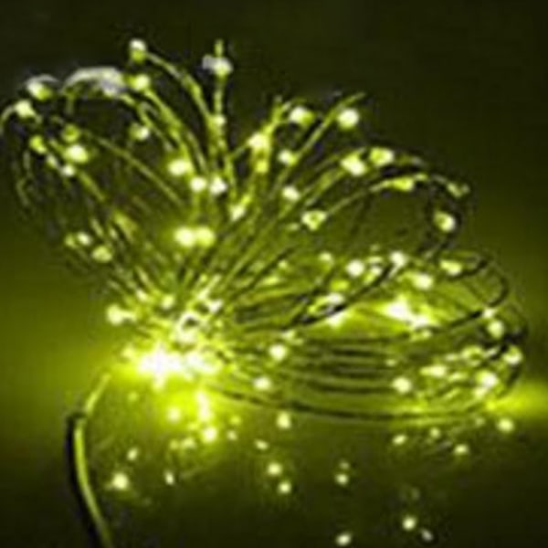 20 LED Solcellsdriven Vinflaska Koppartrådssträngljus Form Dekoration