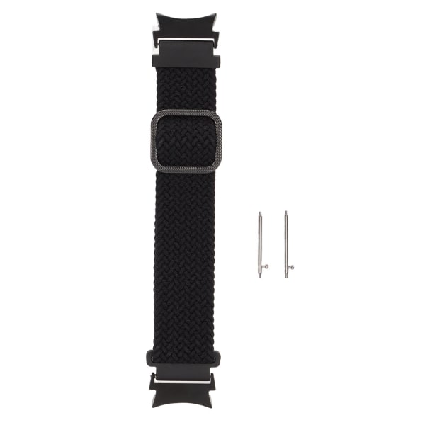Watch Elastiskt nylon justerbart handledsband Armband klockband för Galaxy Watch 4Black