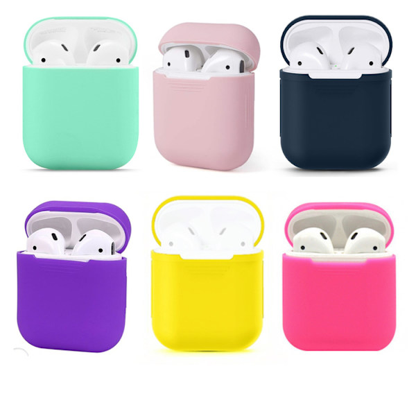 AirPod 1/2 Silikonikotelo / Silikonikuori - 6 Väriä Pinkki