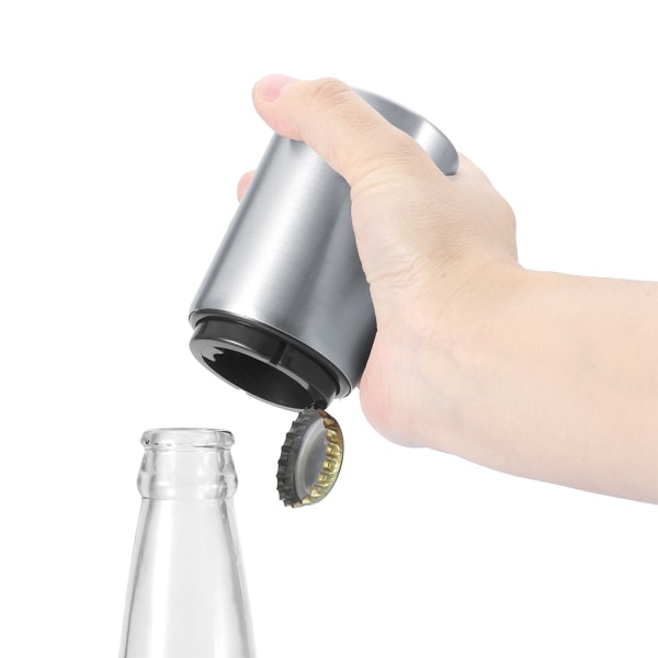 Automatisk Kapsylöppnare i Rostfritt Stål för Vin, Öl, Soda och Glasflaskor