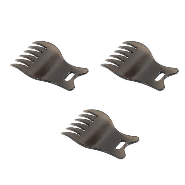 3-pack Böjbar Kam Durable ABS Bred Stor Säker Multifunktionell Tand Hårstil Kam för Långt Tjockt Hår Styling