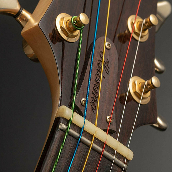 6 stk Fargerike Akustiske Gitarstrenger 1.-6. Streng Stålstrenger