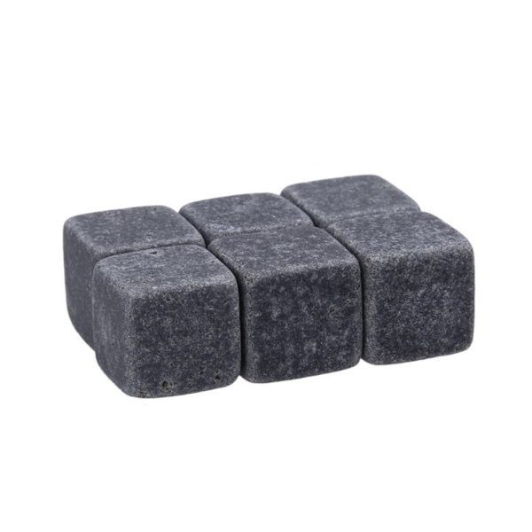 Whisky Stene - 6 stk Granit - Sort Sort