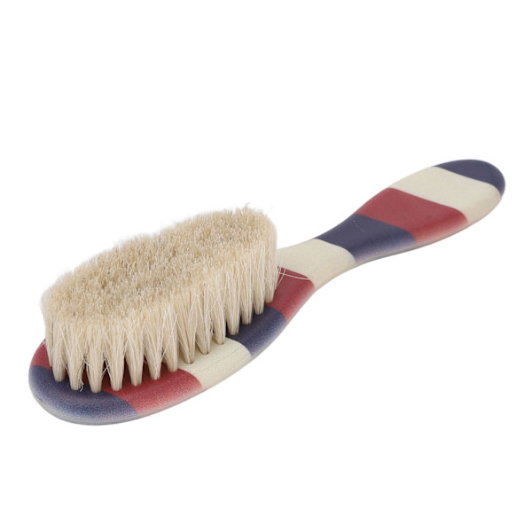 Menns Barber Beard Brush Beard Styling Striped Handle Portable Soft Cleaning Brush Beard Brush