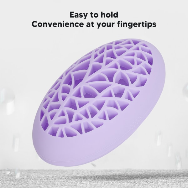 Nest Shape neglebørstestativ Bærbar oppbevaring Silikon neglebørsteholder for bordplate lilla