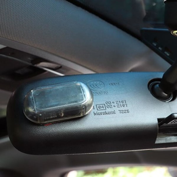 Fake Solar Auto Car Alarm Light LED Warn Security System Flash