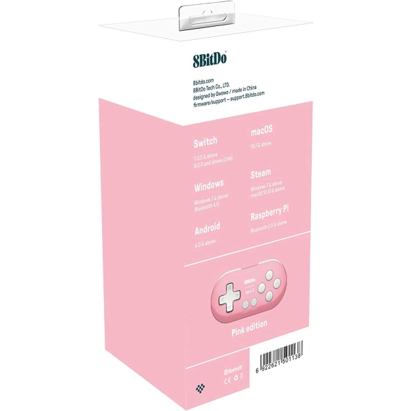 8Bitdo Zero 2 Rosa Utgåva (Elektroniska Spel)