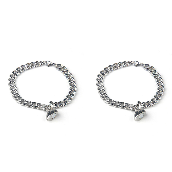 2 st armband, slitstark och rostfri, för dejting, 1,2 cm