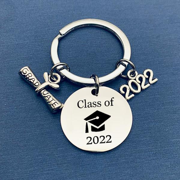 Nøglering til dimission 2021 - College Graduate Nøglering - Inspirerende Gave til Studerende
