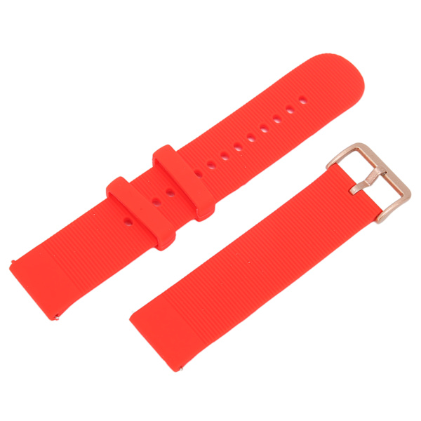 Justerbart Silikonarmband för Amazfit GTS 3/GTS 3 PRO Andningsbart Smartwatch Armband Rött