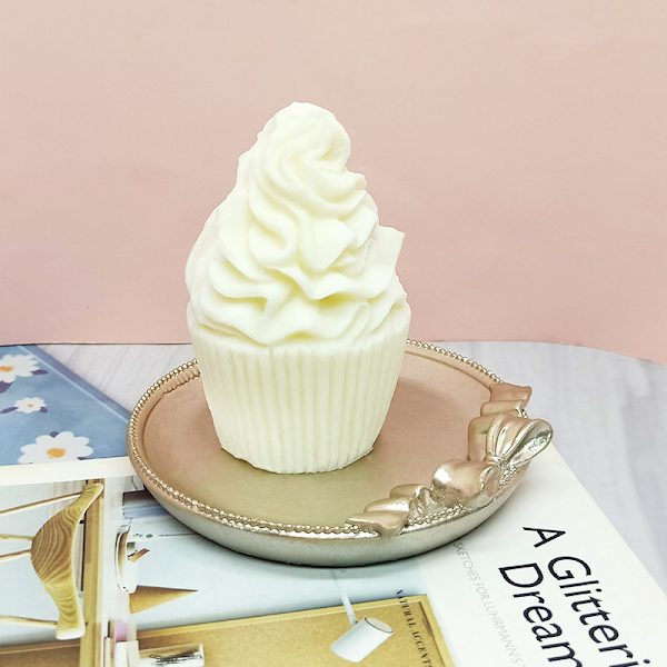 3D Cupcakesilikonform Glasformar DIY Aromaterapi Blå