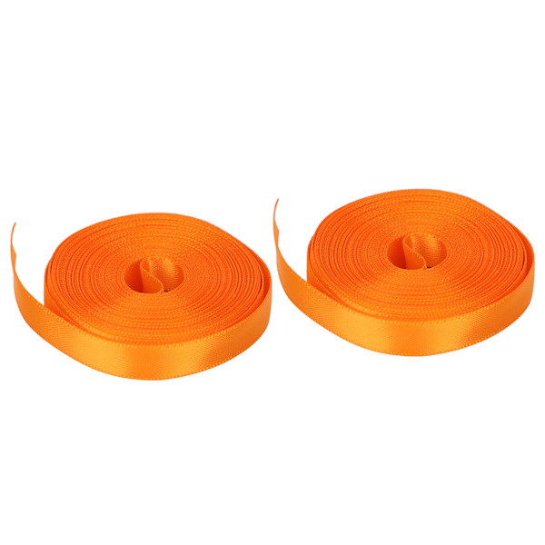 10mm Presentpappersband Vattentätt Dekorativt Band DIY Polyester Inslagningsband 5yard X 2st Orange
