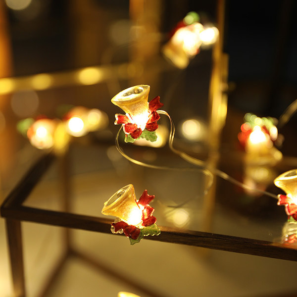 Joulun Wansheng Festival koristeellinen juhlalamppu Joulupukin lumiukkopuun valaistusketju F 3 M 30 led