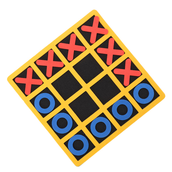 Nollipeli Tictactoe - Kannettava ja turvallinen EVA-mini-nollipeli XO-muotoinen shakkipelin kaltainen koulutuslelu