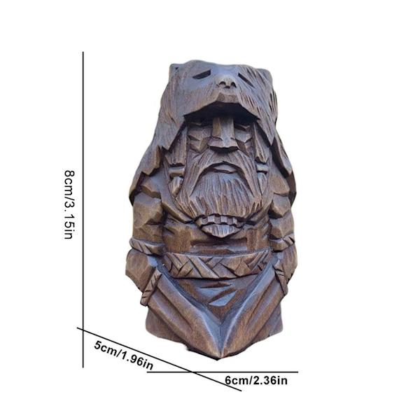 Odin Thor Resin Viking Statue Kunst Håndverk Ornamenter for Hjem Utendørs Hagedekorasjon