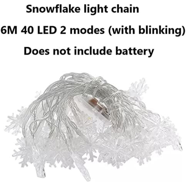 Jingyukj Light Loop Bullet, 6 m 40 LED 2 tilaa