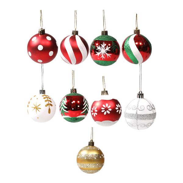 6 STK Juletre Baller Xmas Hengende Ornament Festdekorasjon