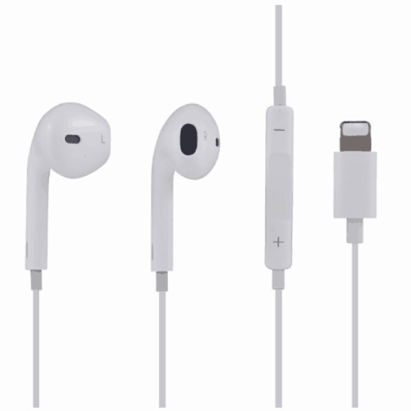 3-PACK Hörlurar Lightning Kompatibla med iPhone (Bluetooth) Vit