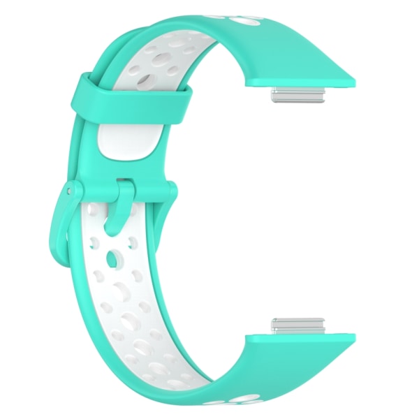 Ersättningsband som är kompatibla för HUAWEI Watch FIT2 Andningsbara silikonarmband Dual Color Justerbar Smartwatch-armband