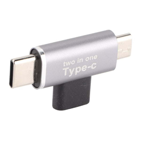 2-i-1 Type-C Hona till Micro Hane Adapter för iPhone Type-C Mobiltelefon Uppgradering Tillbehör (Micro Type-C Interface)