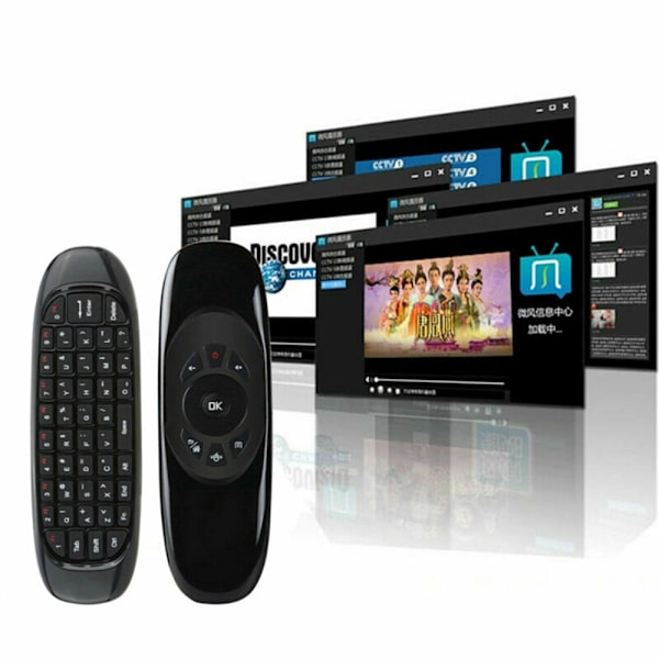 2,4G Mini Fjärrkontroll Trådlöst Tangentbord Luftmus PC TV-Box