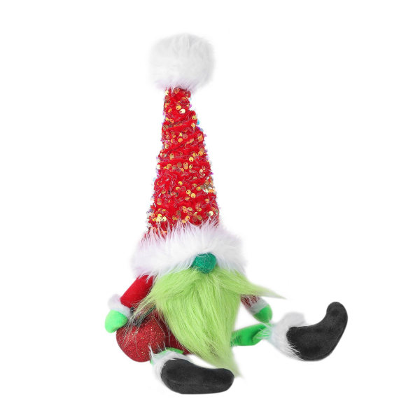 Grinch kasvoton nukke Grinch vihreä turkishirviö kääpiö tonttu nukke nukke koristeet vihreä hirviö A