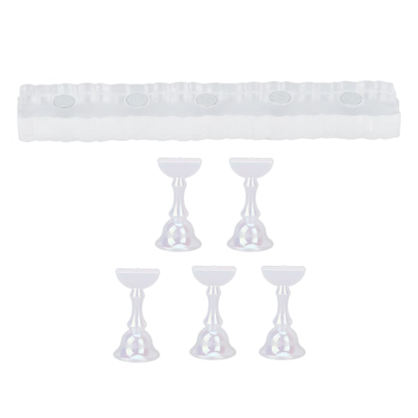 Akryl Nagelkonstställ Salong Fingernagel Display Stativ Magnetisk Nagelkonst Träningsställ