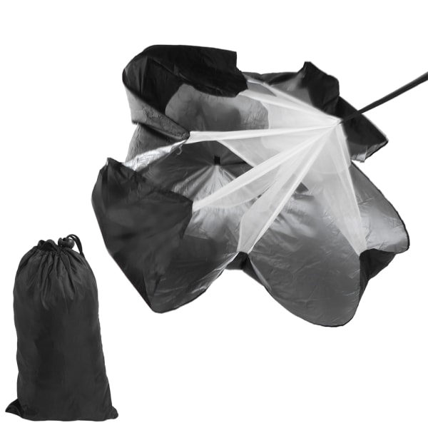 Harjoitteluvastus Laskuvarjo Power Umbrella Vapaapainoinen Juoksuvoimaharjoitus Musta