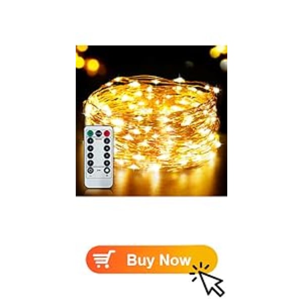 Ljusslingor, Gritin 20 M/49 fot 200 LED-julbelysning Utomhus-/inomhusdekorationer yellow 15M