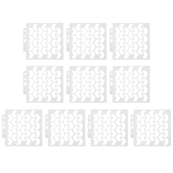 10 kpl Mandala-mallit Maalaus Piirustus Stencilit Uusiokäyttöiset DIY-Scrapbooking-Muotit Taidetarvikkeet